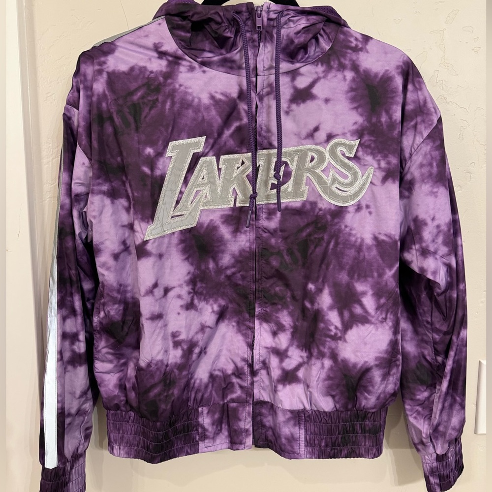 Mitchell & Ness Lakers cropped windbreaker jacket